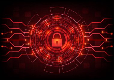 Arka plan ransomware malware virüs tehdit tuş kilidi dosyaları. Vektör çizim siber güvenlik Infographic kavramı.