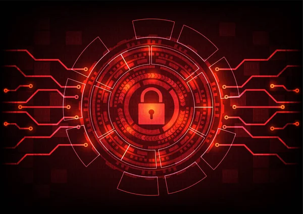 Fondo abstracto ransomware malware virus amenaza clave de bloqueo de archivos. Ilustración vectorial concepto infográfico de seguridad cibernética . — Vector de stock