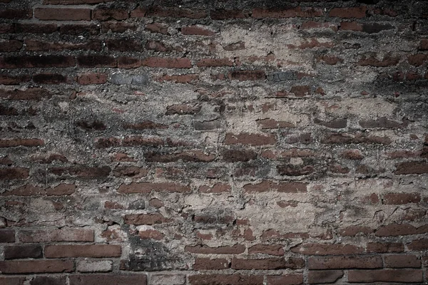 Old Brown Brick Wall Texture Background Copy Space — Stock Photo, Image