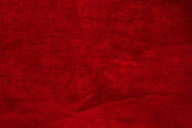 Red cement wall, floor background with copy space