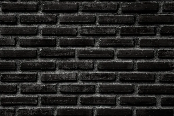 Black Brick Wall Texture Background Vintage Tone — Stock Photo, Image