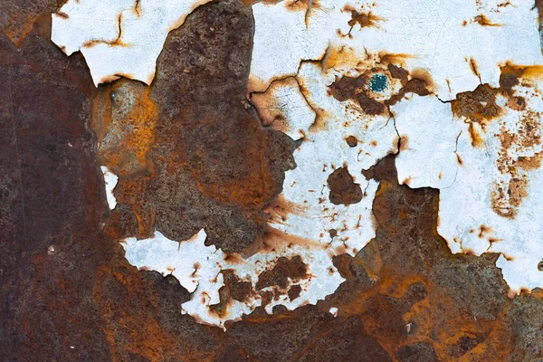 Weathered iron rusty metallic texture, abstract banner background.