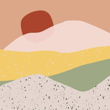 Modern soyut arka plan. Minimalist renkli kapak. Albümlerin, iş broşürlerinin, afişlerin, posterlerin arkaplanını süslemek için gelecek şablonu.