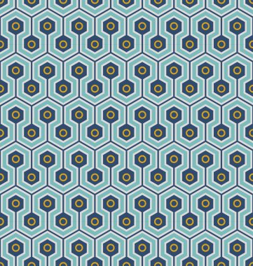 Seamless background image of cross hexagon round geometry pattern.