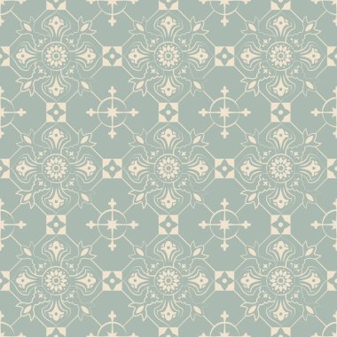 Onay çiçek deseni yuvarlak zarif antika arka plan görüntü.