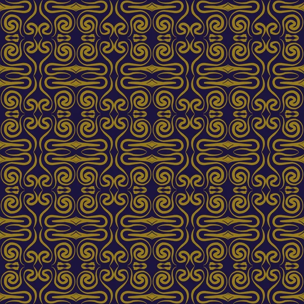 Elegante antike Hintergrundbild von Hand gezeichnet Spiralkaleidoskop-Muster. — Stockvektor