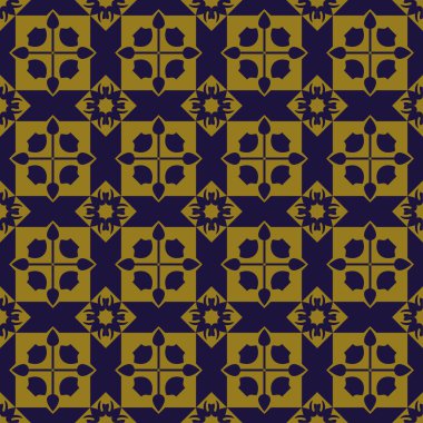 Zarif antika arka plan görüntüsü kare çapraz geometri desen.