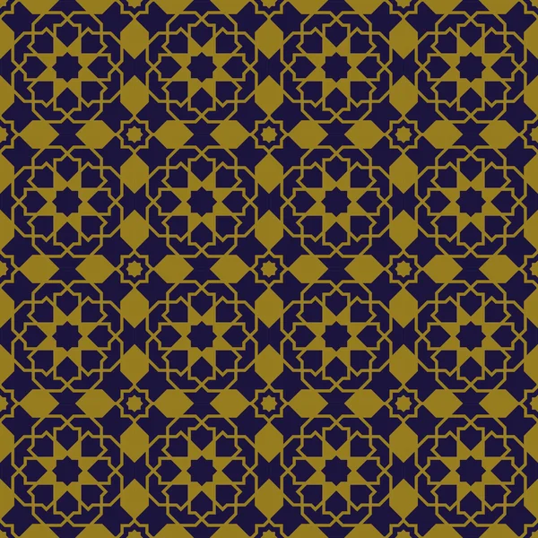 Elegante imagen de fondo antiguo del patrón de geometría de la cruz estrella del Islam . — Vector de stock