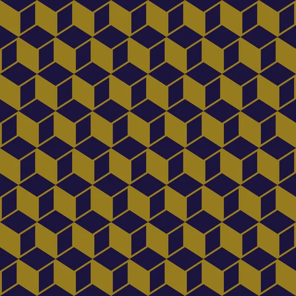 Elegante antieke achtergrondafbeelding van kubieke vierkante geometrie patroon. — Stockvector