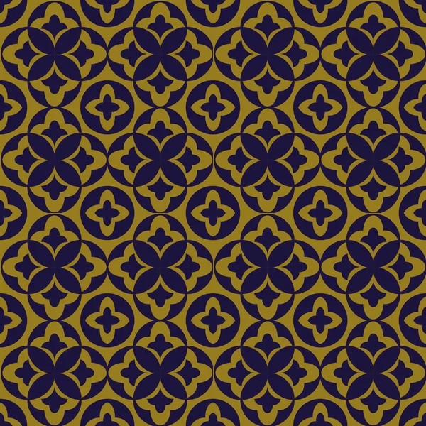 Imagem de fundo antigo elegante de padrão de geometria de folha redonda . — Vetor de Stock