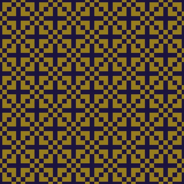 Elegante antike Hintergrundbild von quadratischen Kreuz-Mosaik-Muster. — Stockvektor