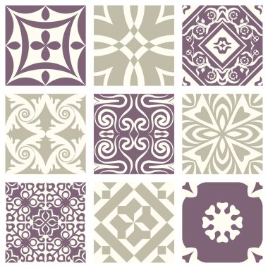 Classic vintage elegant pastel violet seamless abstract pattern 06