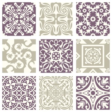 Classic vintage elegant pastel violet seamless abstract pattern 10