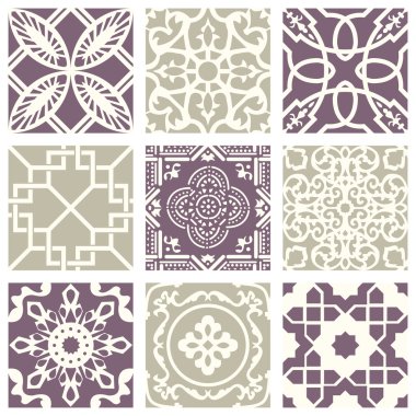 Classic vintage elegant pastel violet seamless abstract pattern 19