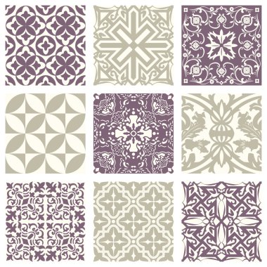 Classic vintage elegant pastel violet seamless abstract pattern 22
