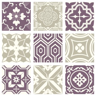 Classic vintage elegant pastel violet seamless abstract pattern 33