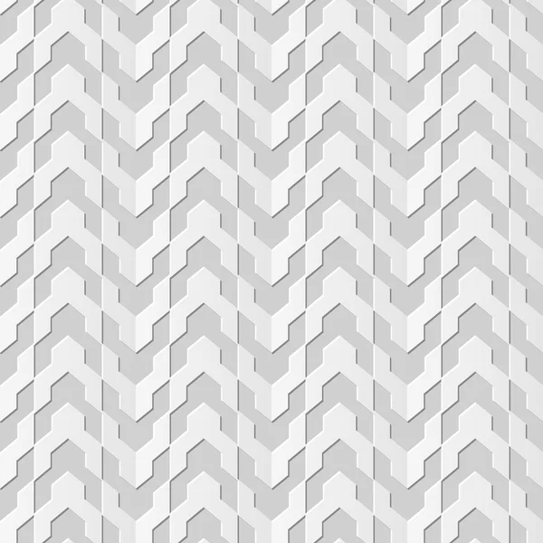 Prostorový damaškové plynulý 3D papírový vzorek pozadí 122 čára geometrie šipky — Stockový vektor