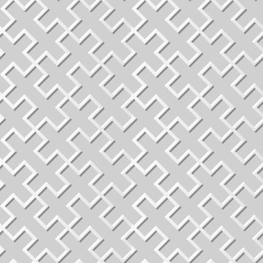 Vektör damask dikişsiz 3d kağıt sanat desen arka plan 347 Çapraz Dikdörtgen