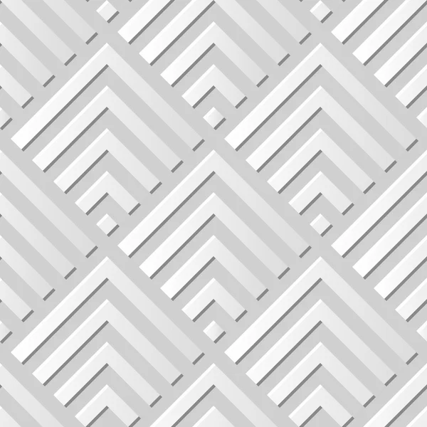 Wektor Adamaszek bezszwowe 3D papier sztuka wzór tło 273 kwadrat geometria linia — Wektor stockowy