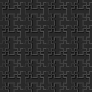 Dikişsiz 3d zarif karanlık kağıt sanat desen 318 dikdörtgen sarmal çapraz