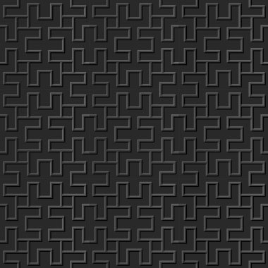 Sorunsuz 3d zarif karanlık kağıt sanat desen 333 sarmal dikdörtgen geometri