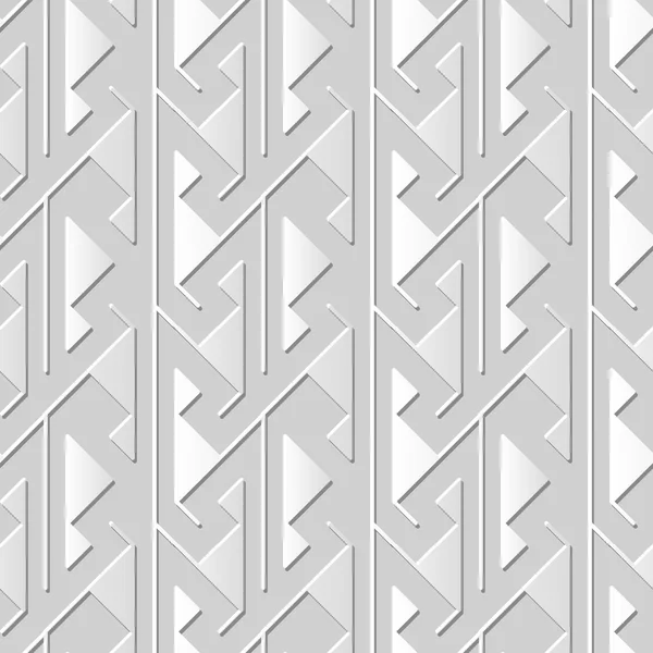 Wektor Adamaszek bezszwowe 3D papier art wzór tło 366 sawtooth Triangle geometria — Wektor stockowy