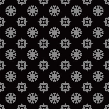 Yuvarlak çiçek geometrisi deseni zarif koyu antik arka plan görüntüsü.