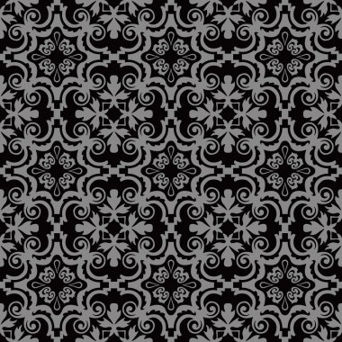 Yuvarlak spiral kaleydoskop deseni zarif koyu antik arka plan görüntüsü.