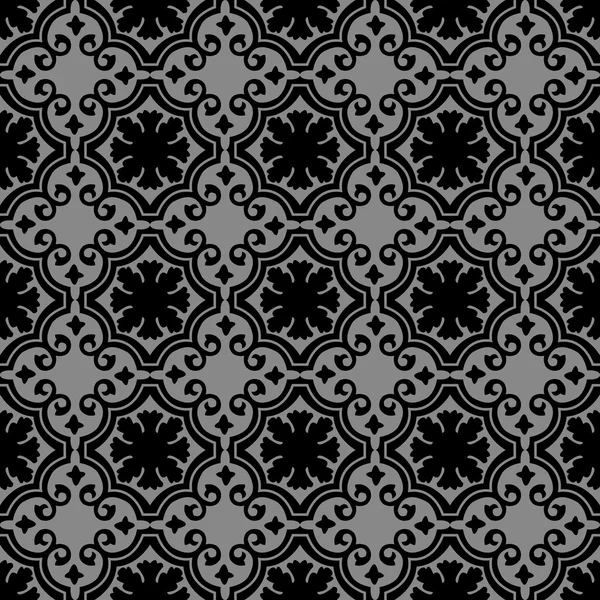 Elegante imagen de fondo antiguo oscuro del patrón de curva redonda espiral . — Vector de stock