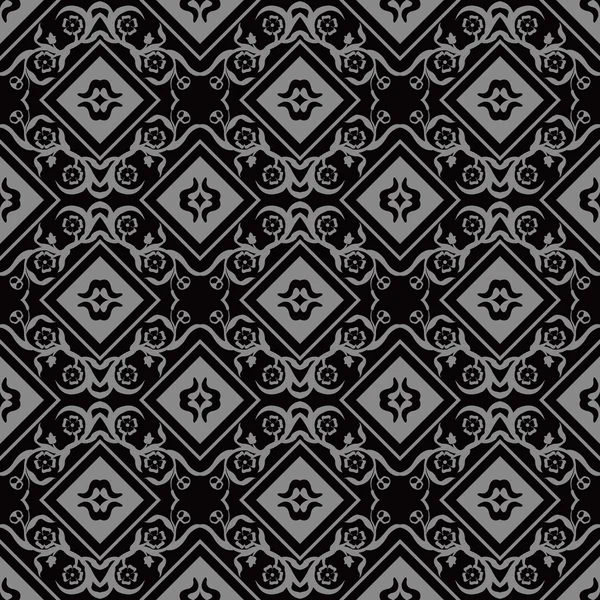 Çiçek asma kare desen zarif koyu antik arka plan görüntüsü.