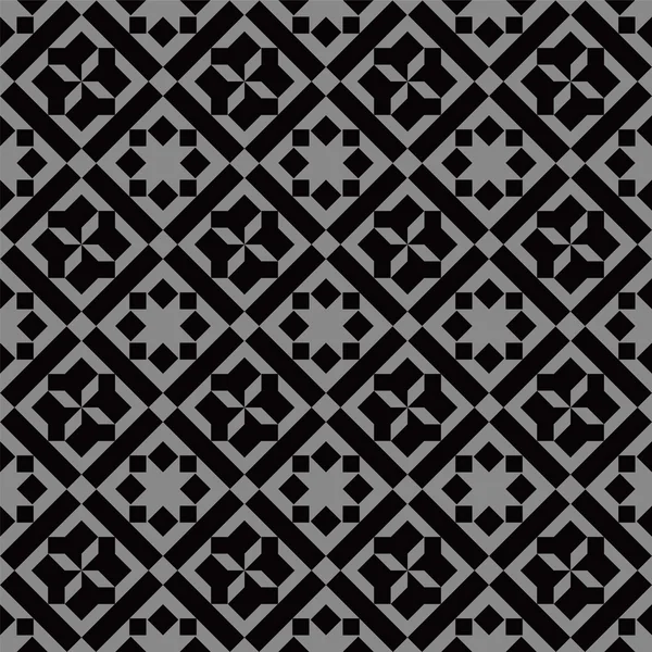 Imagem de fundo antigo escuro elegante de padrão de cruz de verificação quadrada . — Vetor de Stock