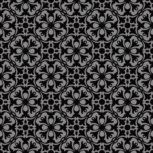 Elegante dunkle antike Hintergrundbild der runden Geometrie Blume Kaleidoskop-Muster. — Stockvektor