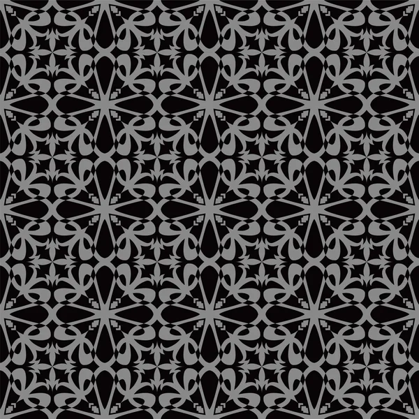 Elegante dunkle antike Hintergrundbild von Kreuz Herz Kaleidoskop-Muster. — Stockvektor