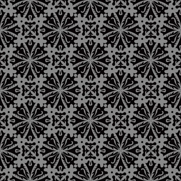 Elegant dark antique background image of round cross kaleidoscope pattern. — Stock Vector