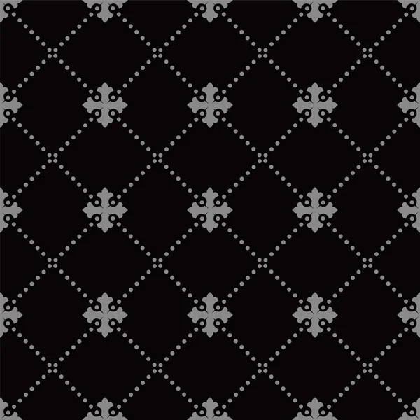 Elegante imagen de fondo antiguo oscuro de la línea de puntos patrón de comprobación cruzada . — Vector de stock