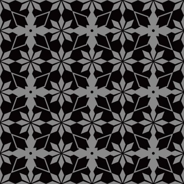 Yıldız çiçek kaleydoskop desen zarif koyu antik arka plan görüntüsü.