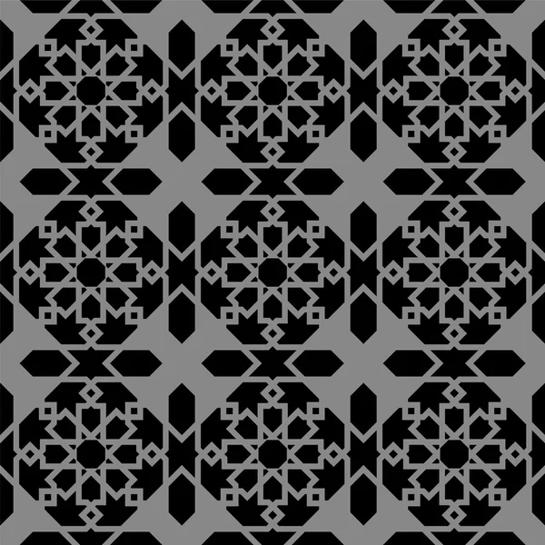 Elegante fundo antigo escuro imagem do Islã estrela geometria quadro padrão . — Vetor de Stock