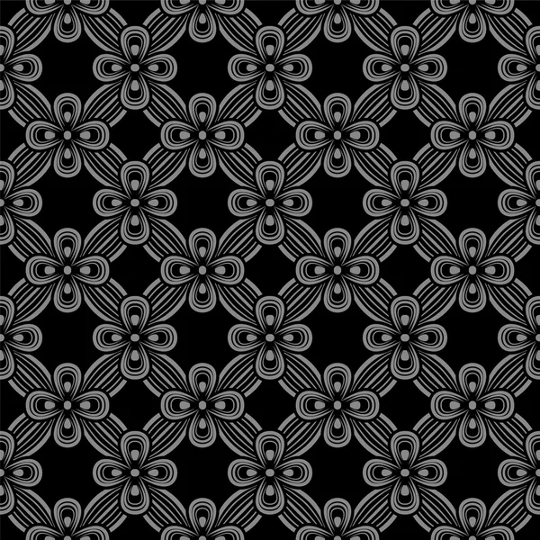 Elegante fundo antigo escuro imagem de padrão de flor cruz fita . — Vetor de Stock