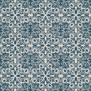 Tavus kuşu tüyü kaleydoskop deseni dikişsiz yıpranmış antik arka plan görüntüsü.