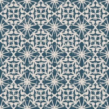 Çapraz kalp kaleydoskop deseni dikişsiz yıpranmış antik arka plan görüntüsü.