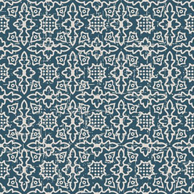 Geometri kaleydoskop deseni dikişsiz yıpranmış antik arka plan görüntüsü.