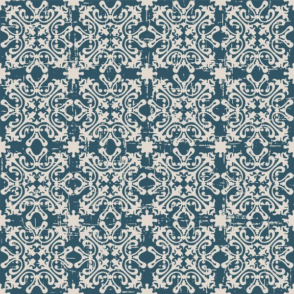 Sans couture usé image de fond antique de motif kaléidoscope géométrie . — Image vectorielle