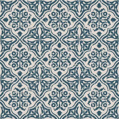 Çiçek yaprağı asma çapraz desen Dikişsiz yıpranmış antik arka plan görüntüsü.