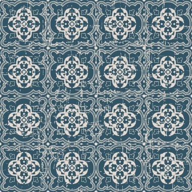 Yuvarlak eğri nokta çizgi çiçek deseni dikişsiz yıpranmış antikarka plan görüntüsü.