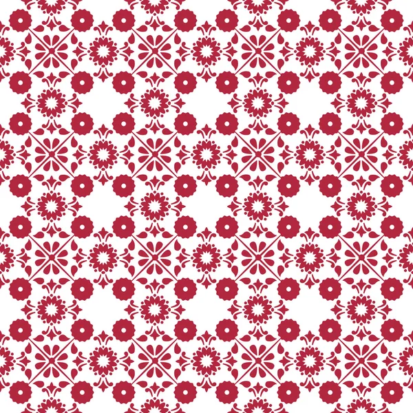 Seamless background image of cross round vintage red flower — Διανυσματικό Αρχείο