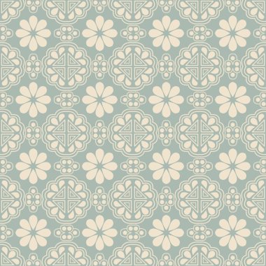 Zarif antika arka plan 376_oriental üçgen geomtry çiçek