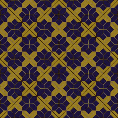Zarif antika altın kahverengi ve mavi arka plan 338_check yıldız çapraz geometri