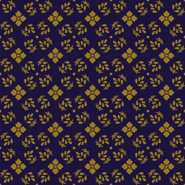 Zarif antika altın kahverengi ve mavi arka plan 348_vintage çiçek sarmal yaprak