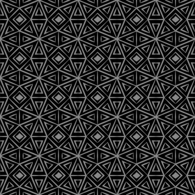 Zarif antika gümüş ve siyah arka plan 358_octagon üçgen onay geometri kare çapraz