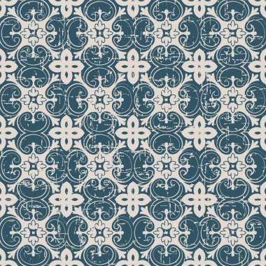 Sorunsuz yıpranmış antika arka plan 339_exotic vintage eğrisi sarmal çapraz çiçek